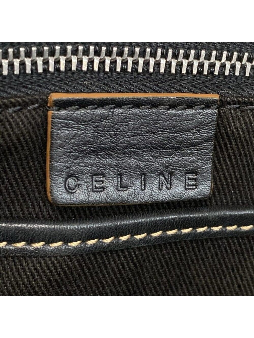 ★SOLD★ Celine Boston Bag Macadam Pattern Black Leather - Picture 8 of 15